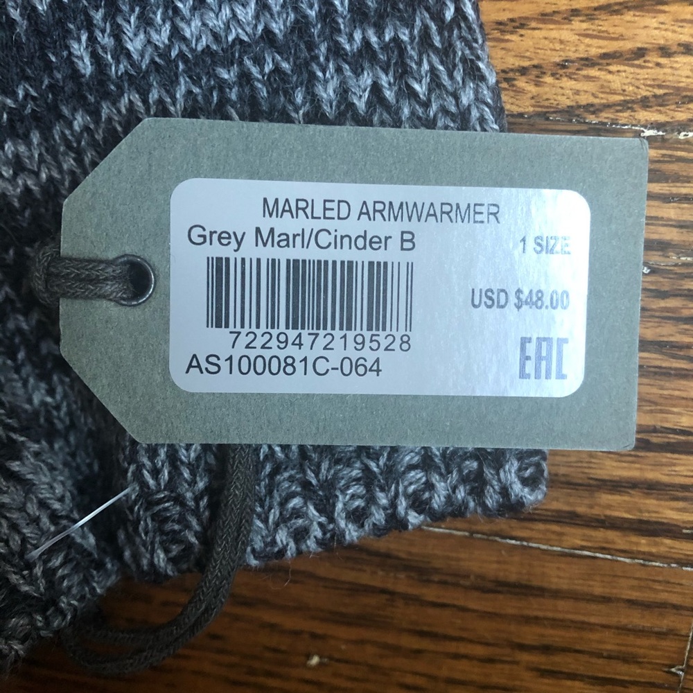 All Saints Marled Armwarmer Grey Marl New - Picture 5 of 6